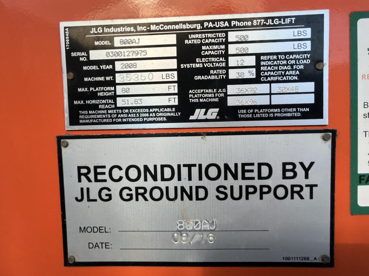 2008 JLG 800AJ