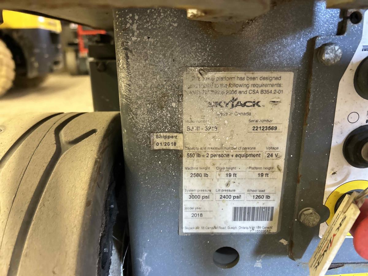 2018 Skyjack SJ3219-4