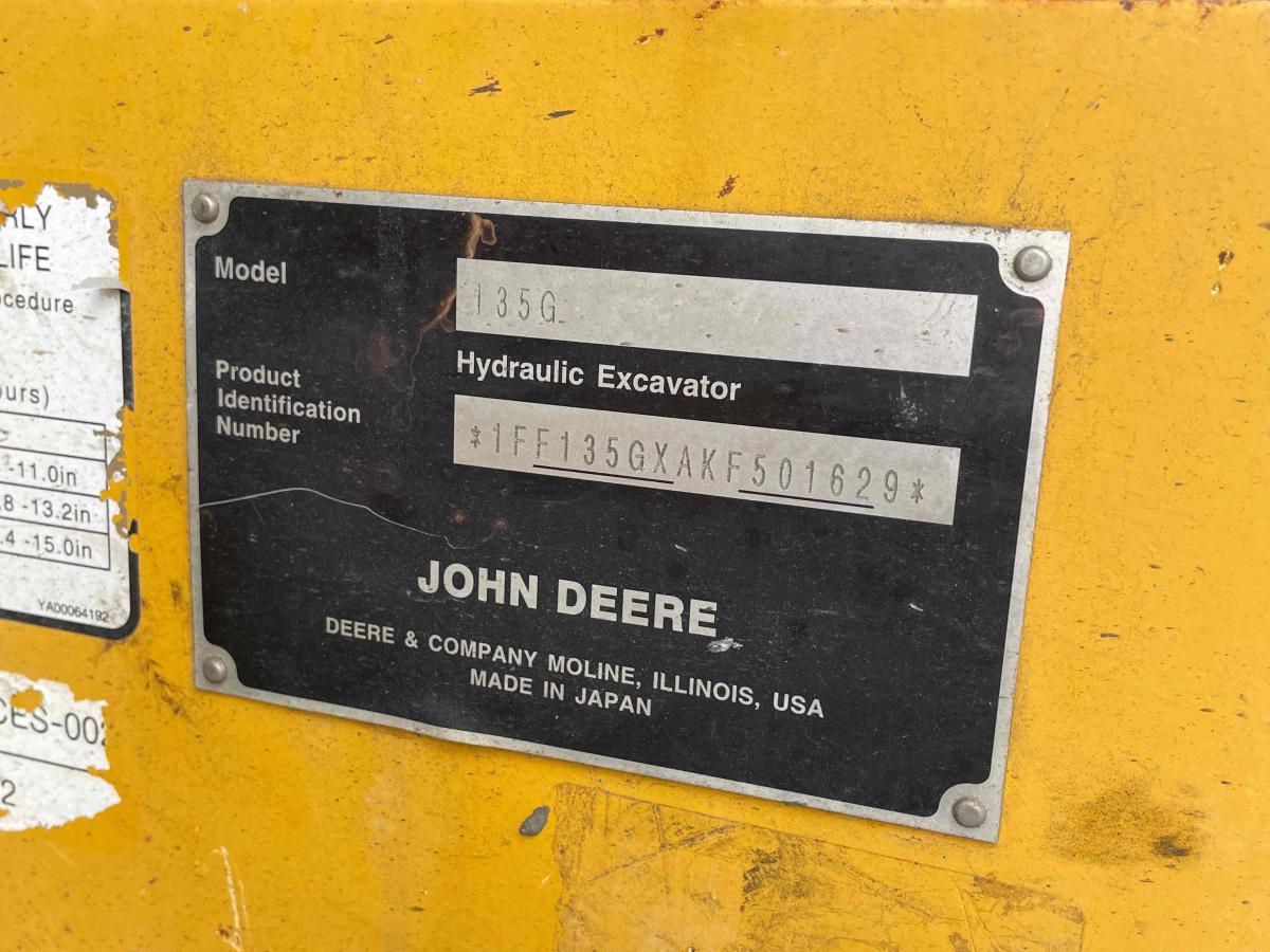 2019 John Deere 135G
