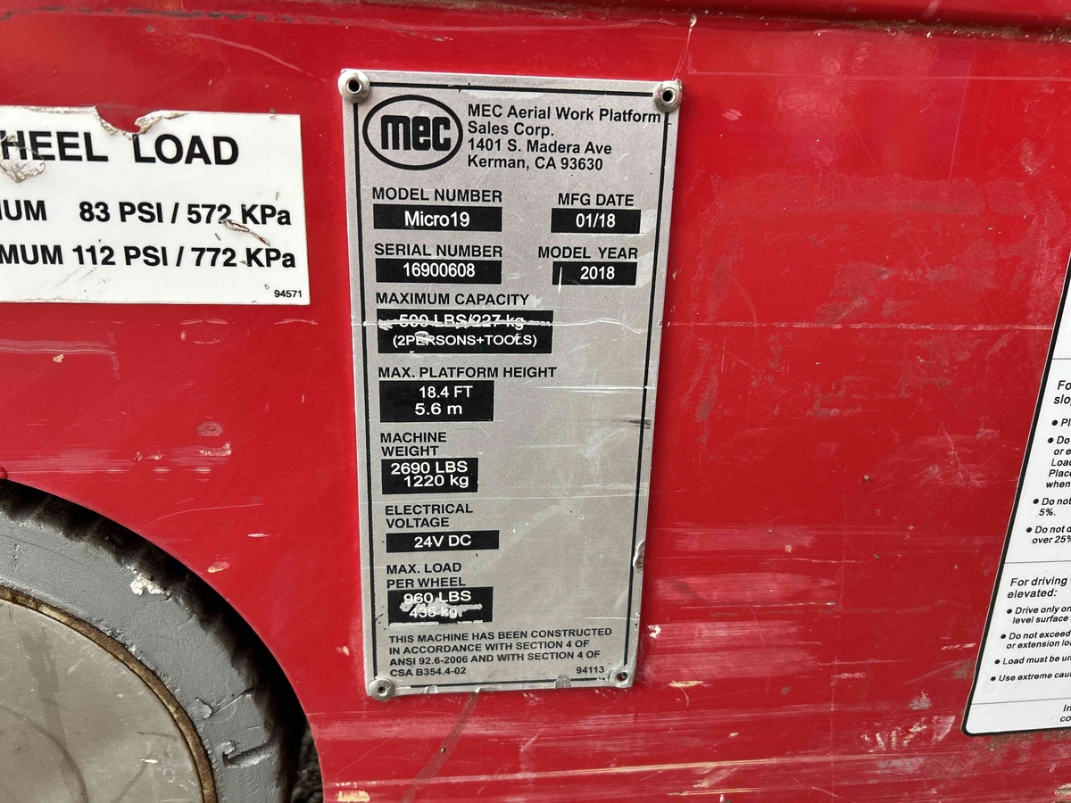 2018 MEC Micro 19-5