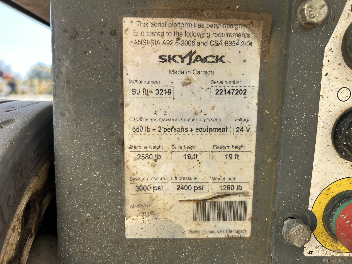 2019 Skyjack SJ3219-16