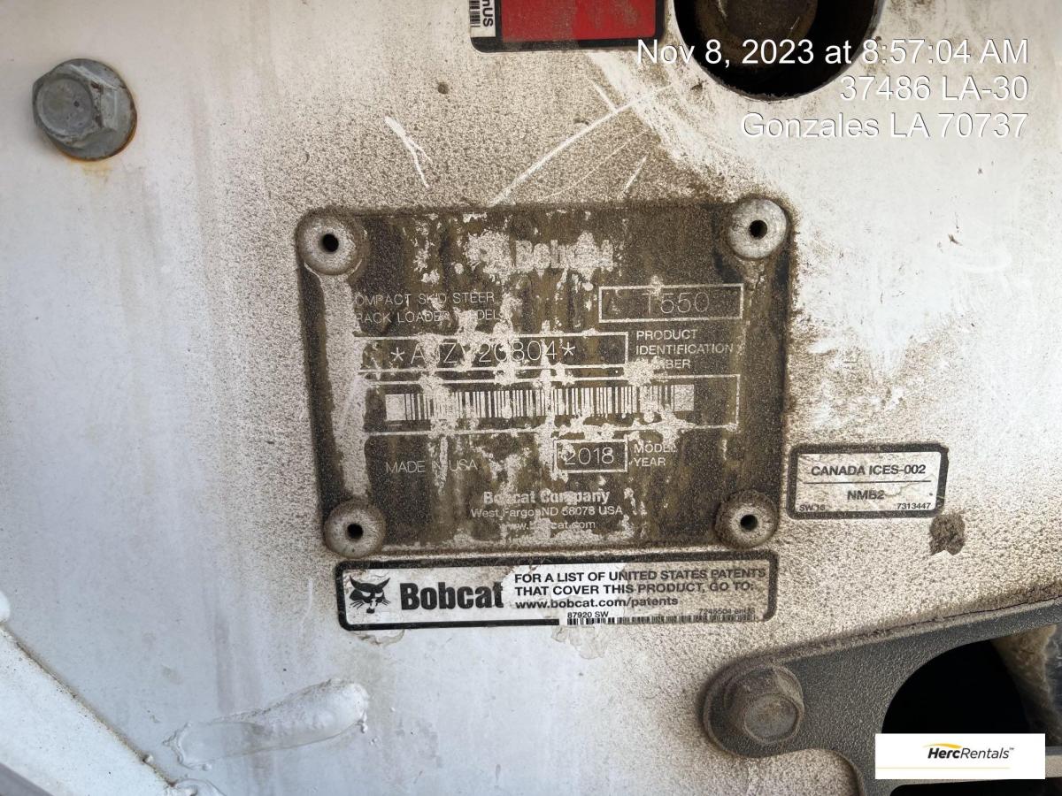 2018 Bobcat T550