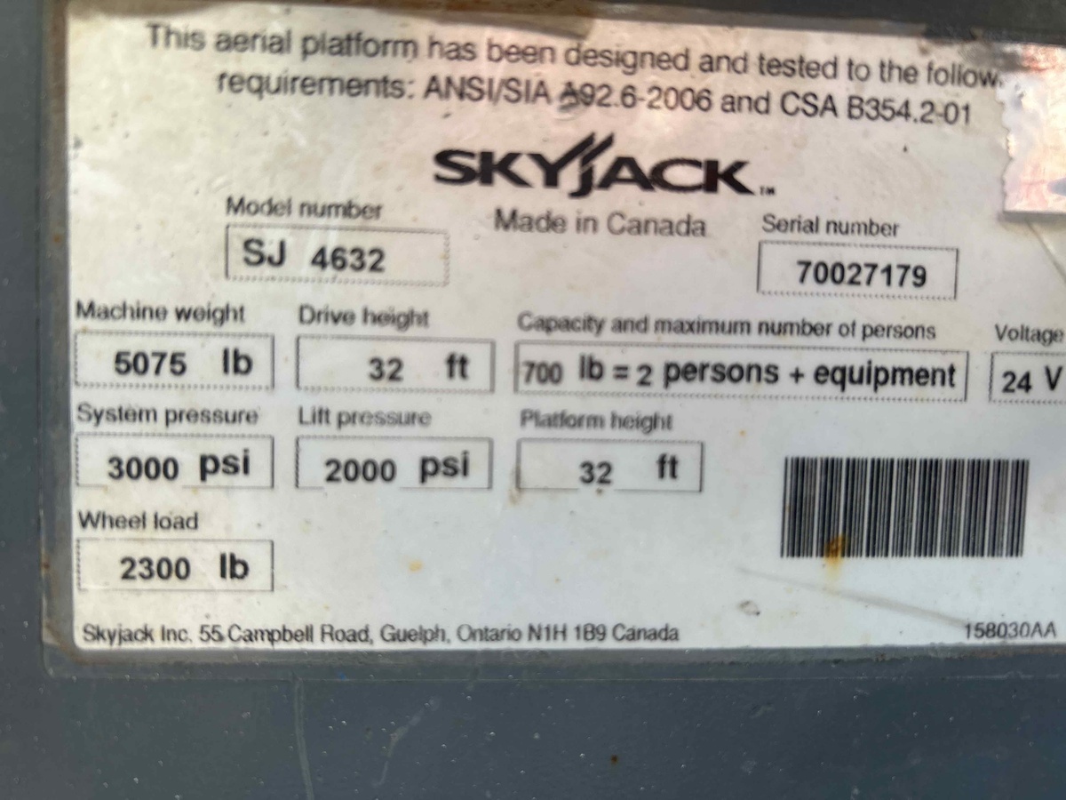 2015 Skyjack SJ4632-5