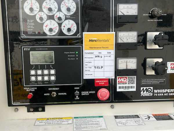 2019 Multiquip DCA-70SSU4F-5