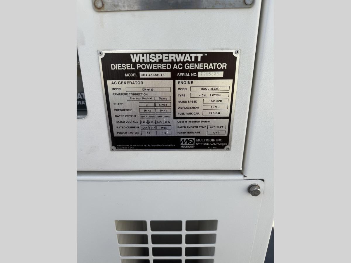 2022 Multiquip DCA-45SSU4F