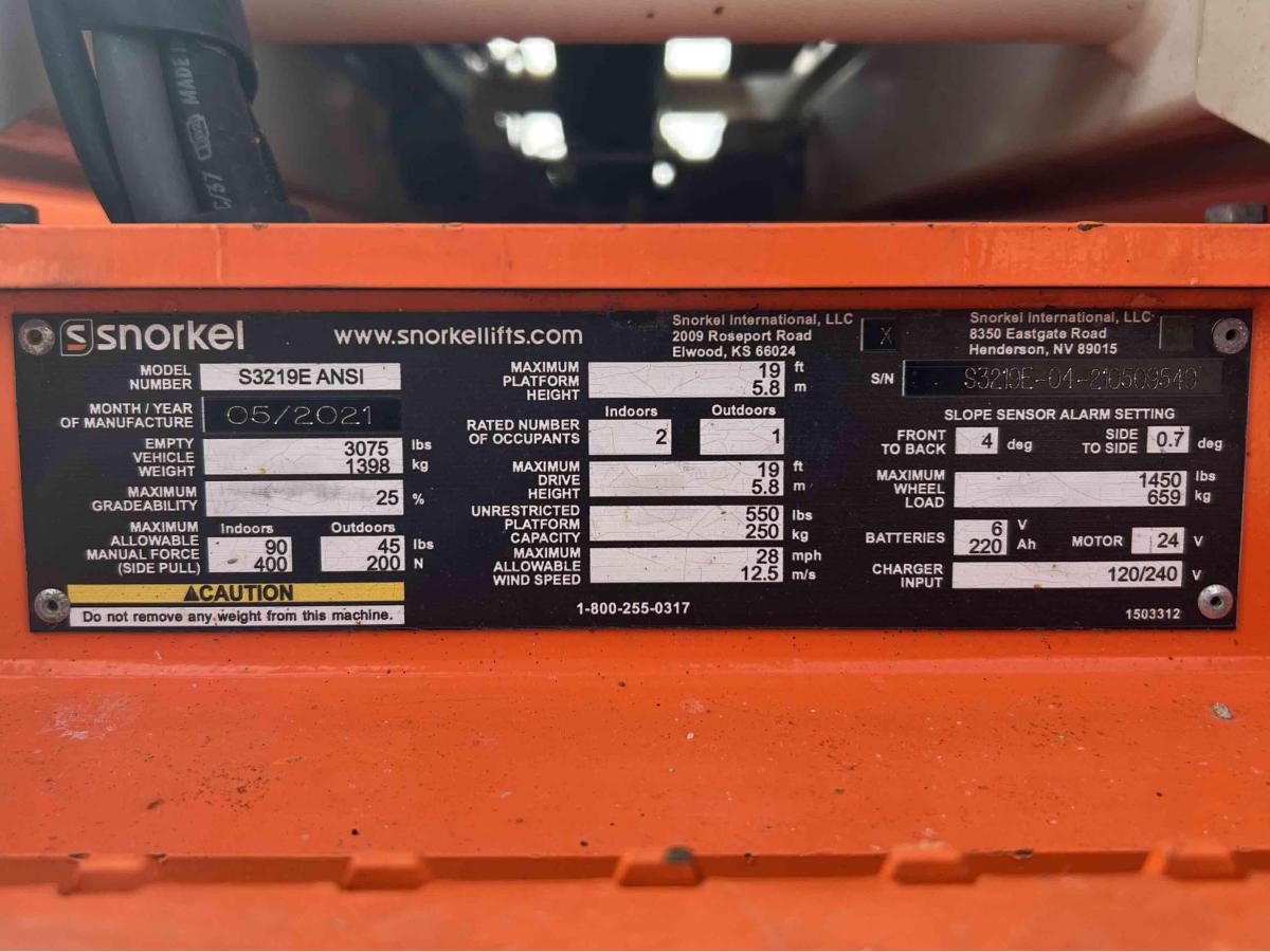 2021 Snorkel S3219E