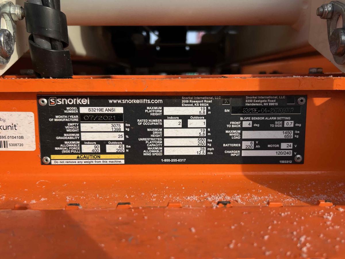 2021 Snorkel S3219E