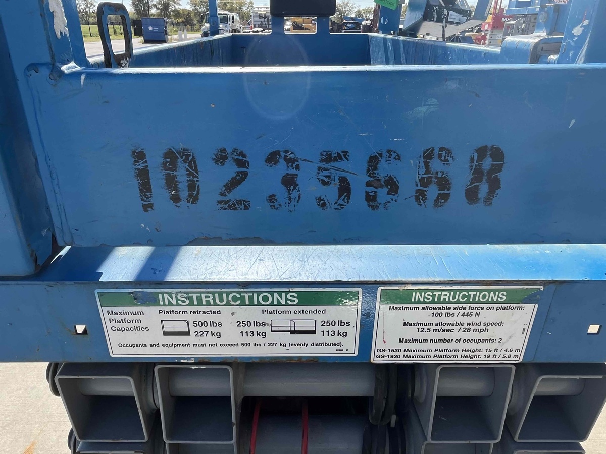 2018 Genie GS-1930-8