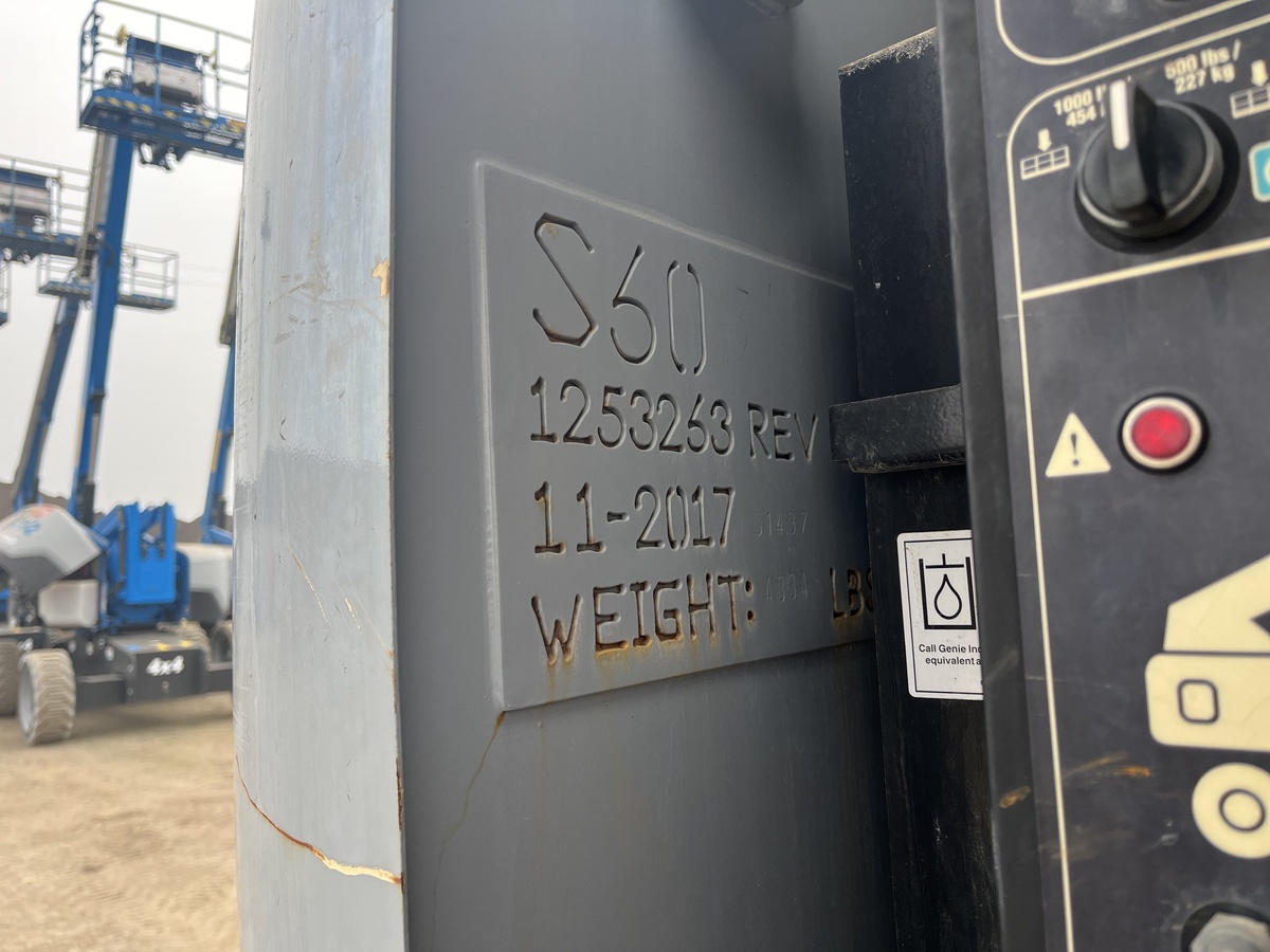 2018 Genie S-60X-6
