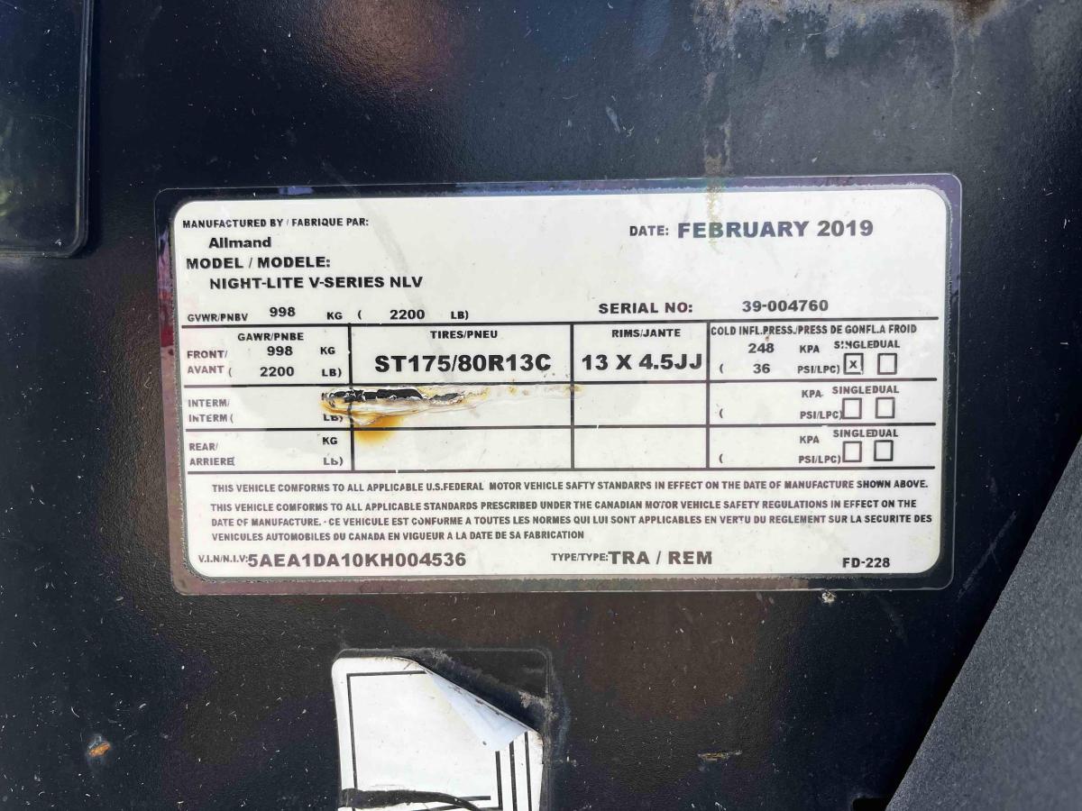 2019 Allmand NLV-K1005C