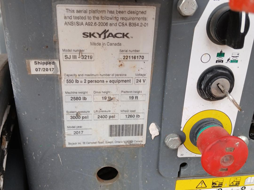 2017 Skyjack SJ3219