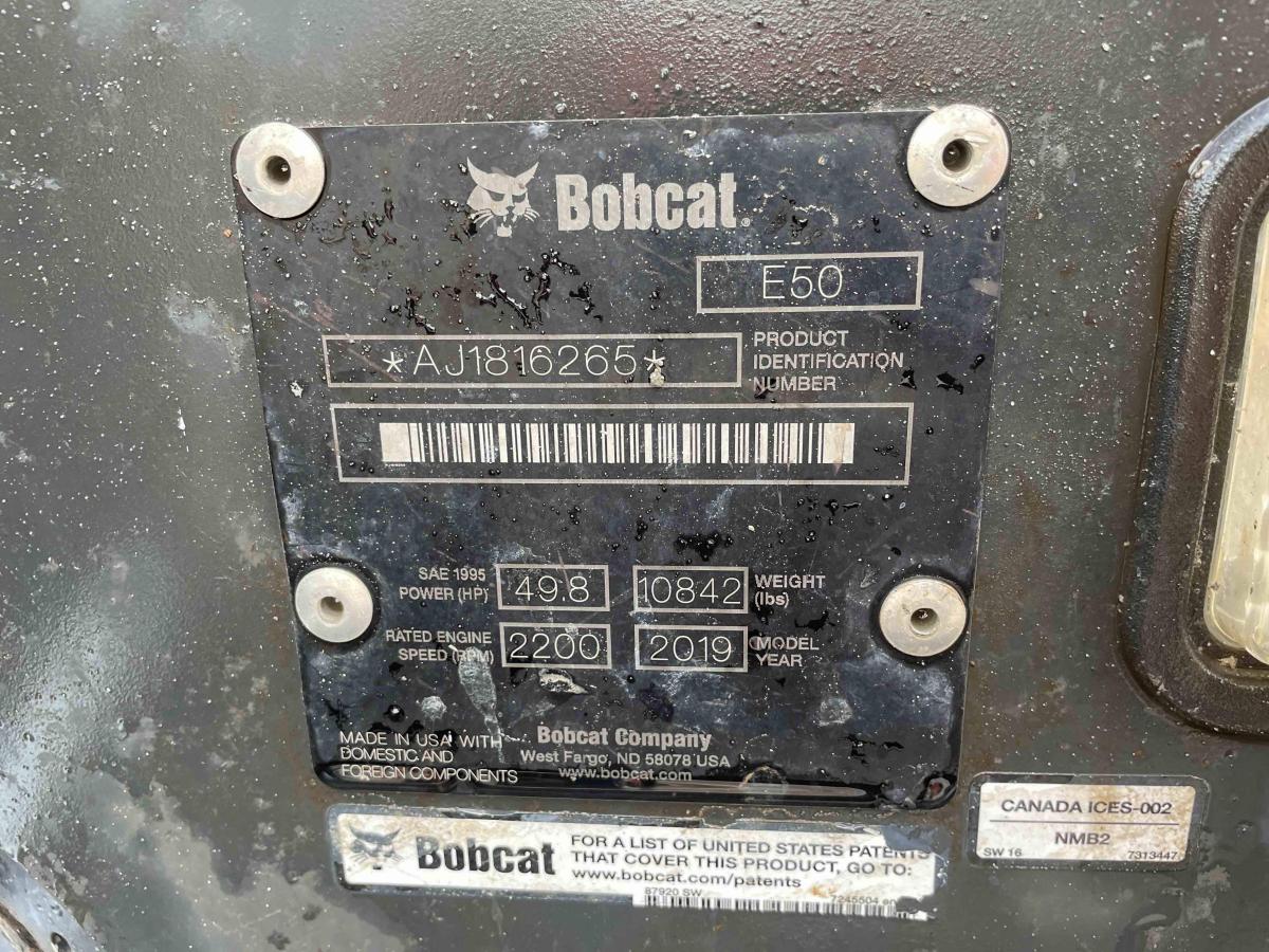 2019 Bobcat E50