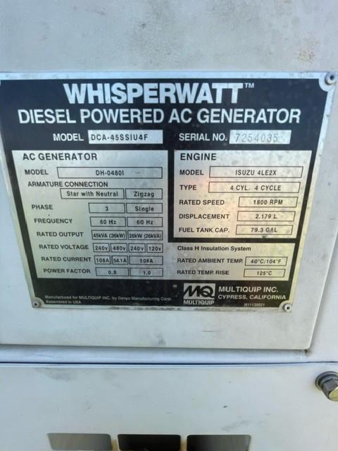 2020 Multiquip DCA-45SSU4F