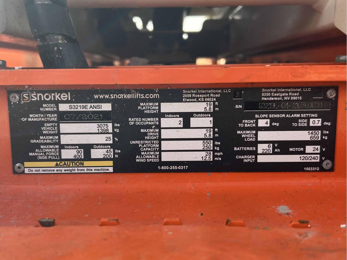 2021 Snorkel S3219E