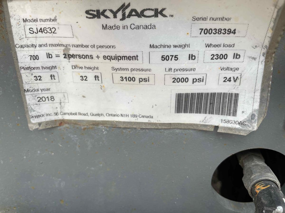 2018 Skyjack SJ4632