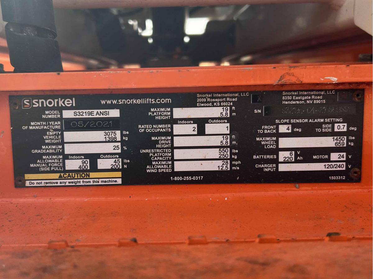 2021 Snorkel S3219E