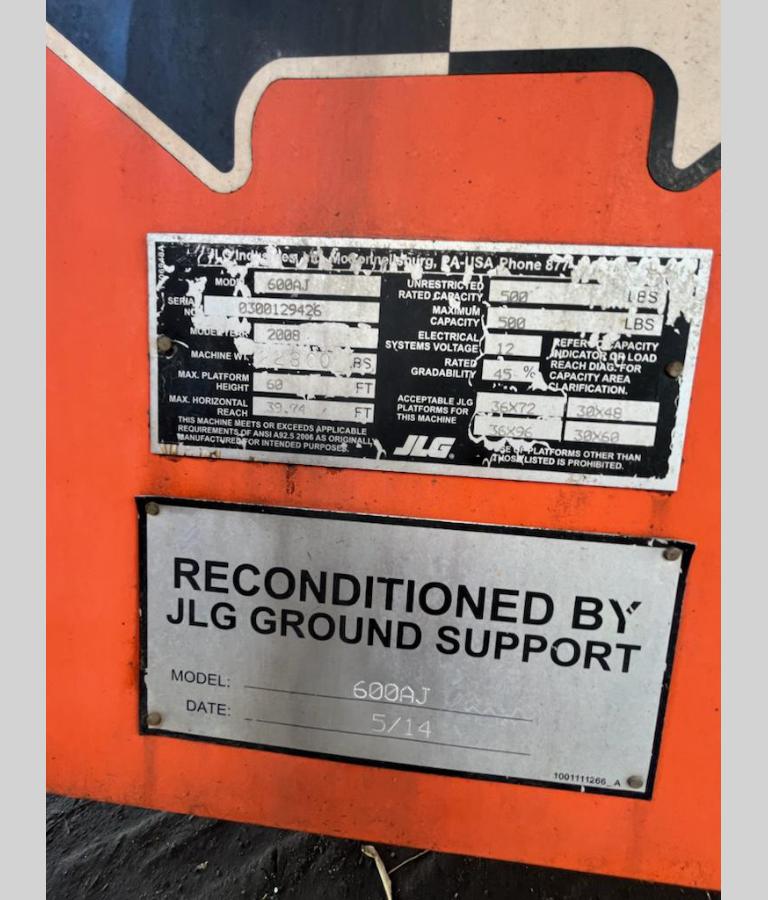 2008 JLG 600AJ