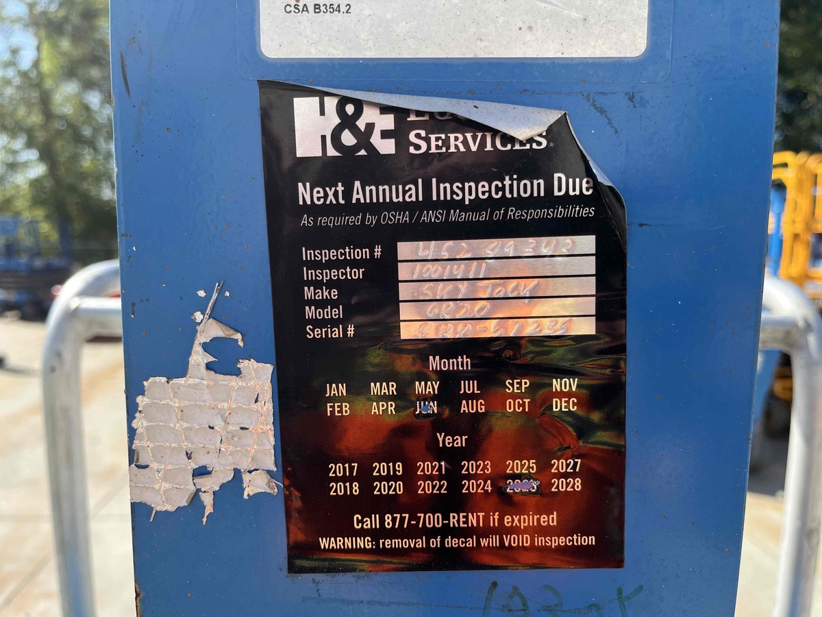 2019 Genie GR-20-14