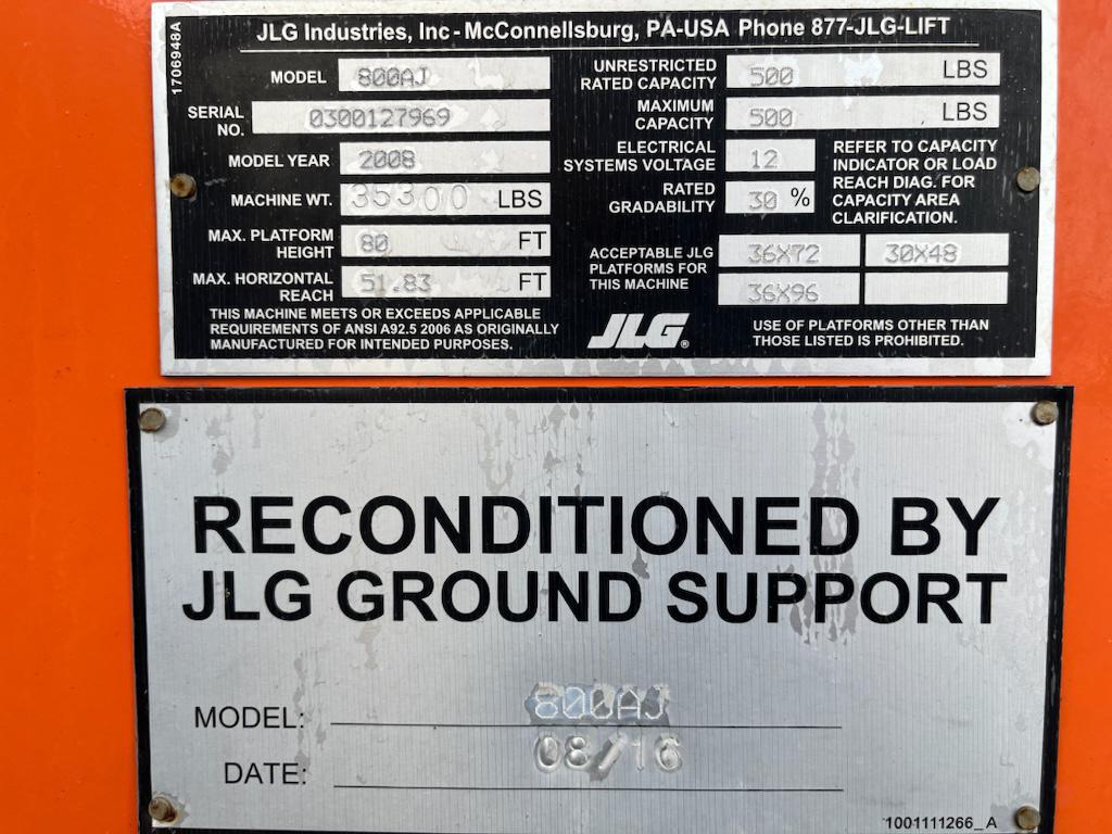 2008 JLG 800AJ