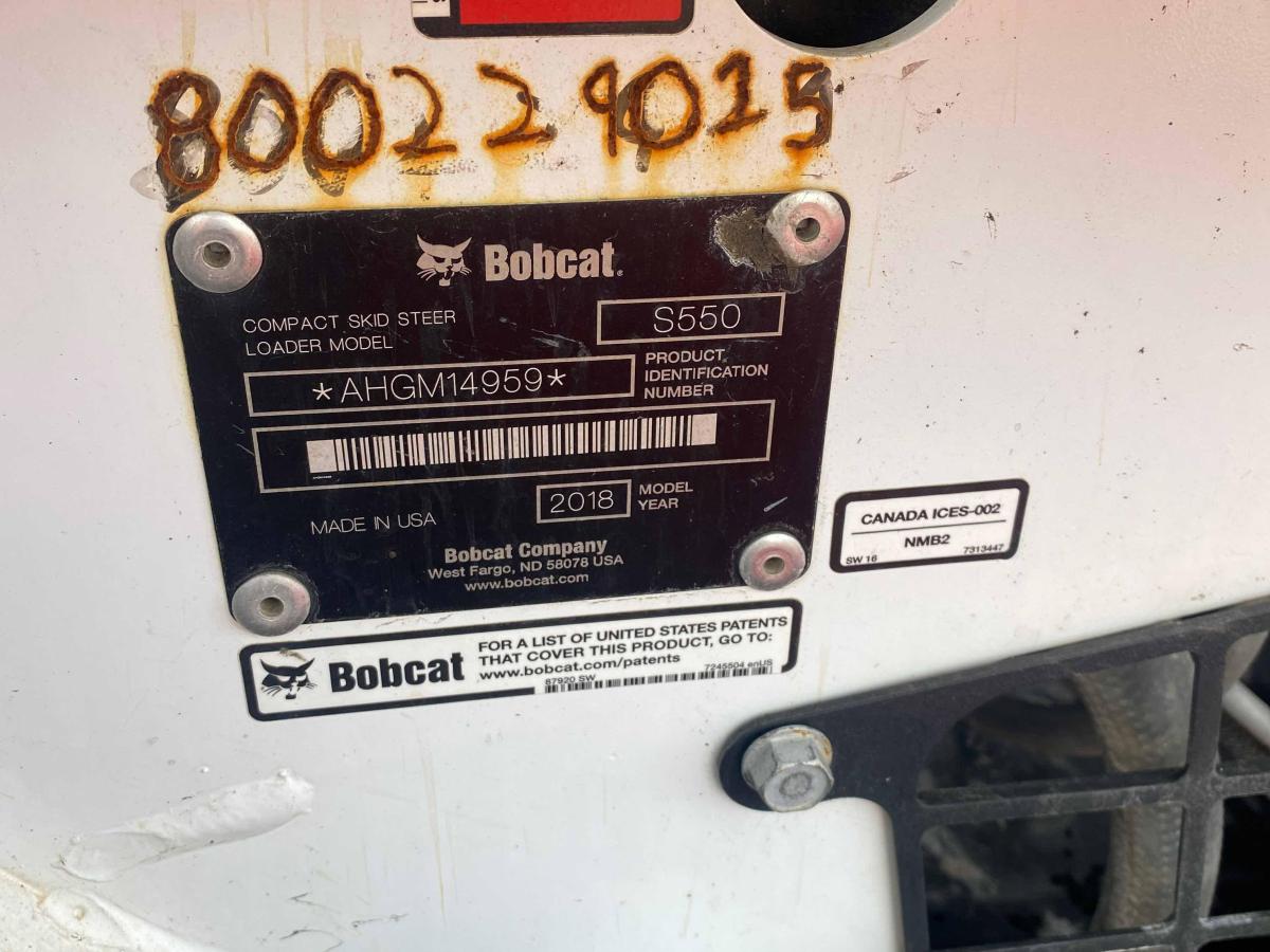2018 Bobcat S550