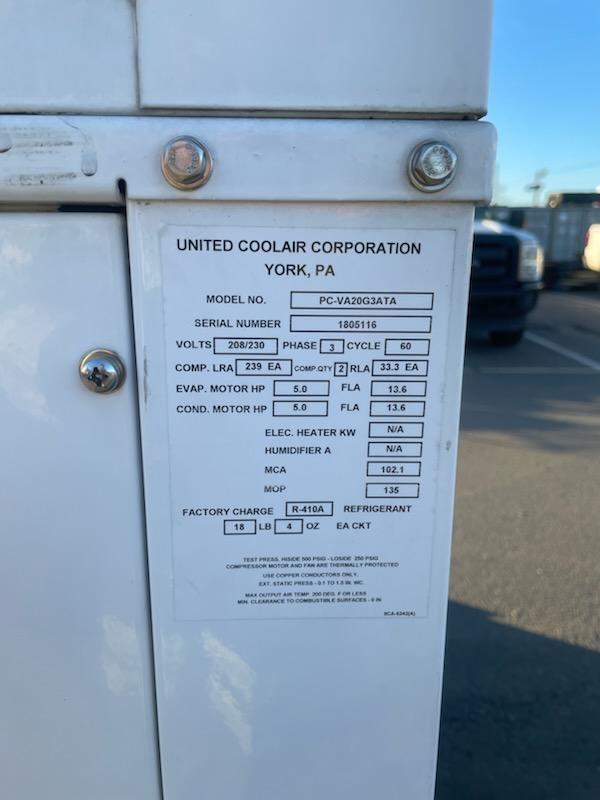 2018 United CoolAir PC-VA20G
