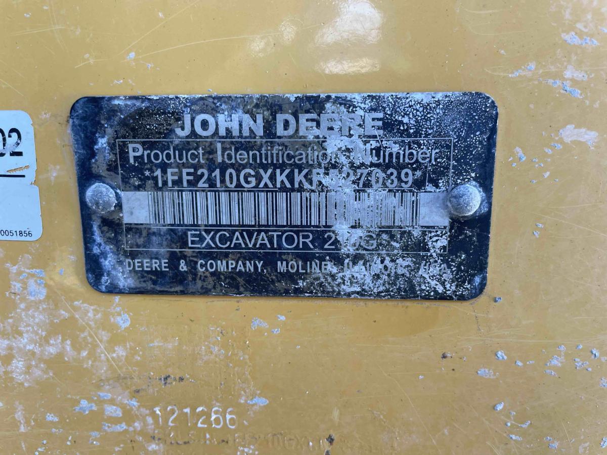 2019 John Deere 210G