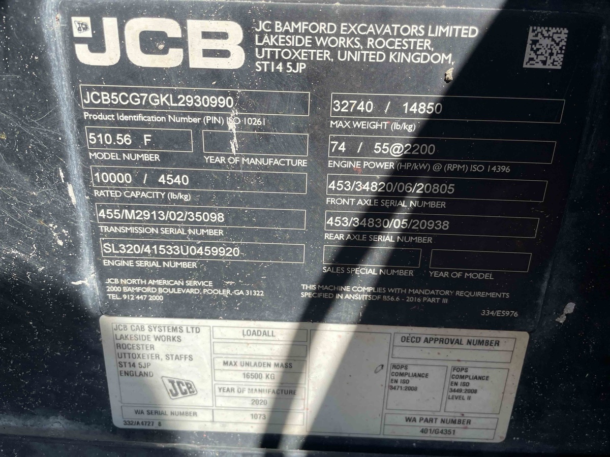 2020 JCB 510-56-9