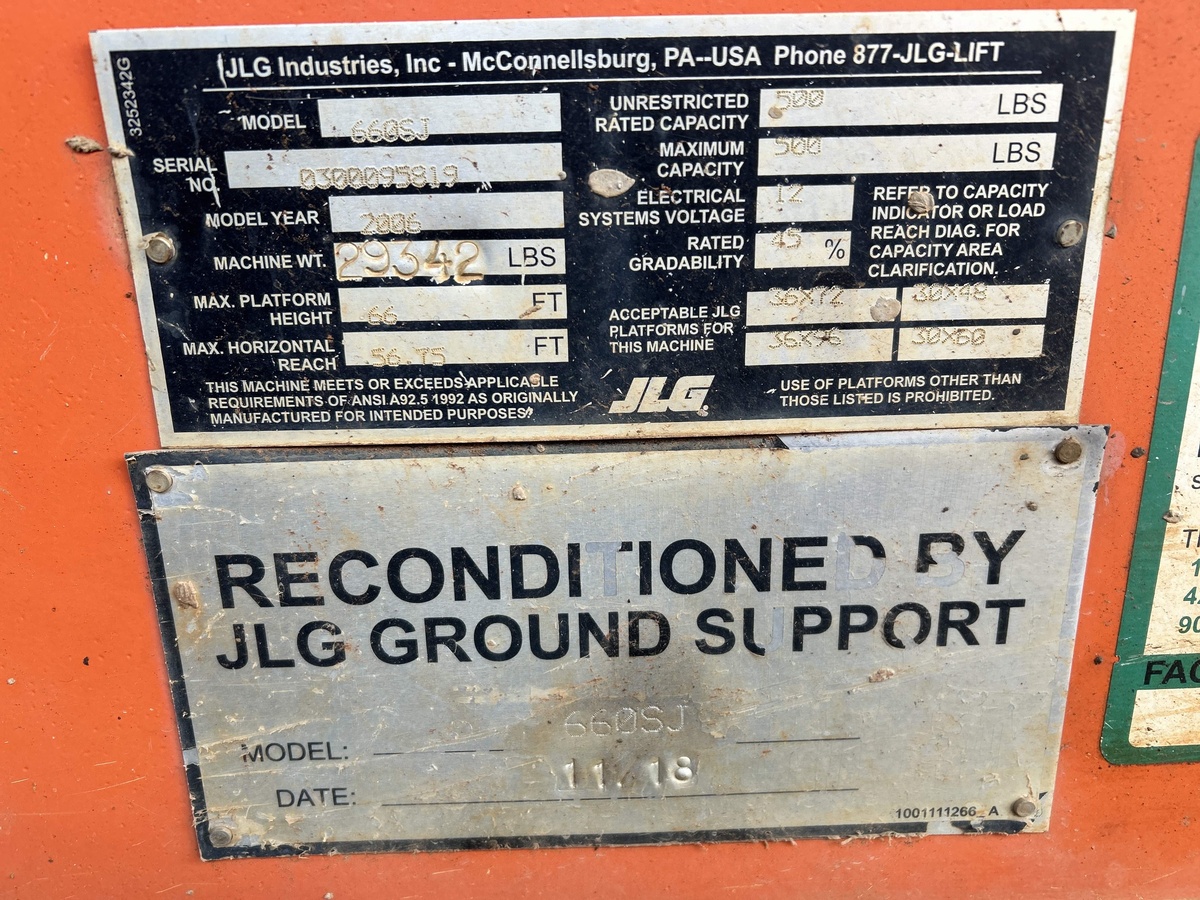 2006 JLG 660SJ-11