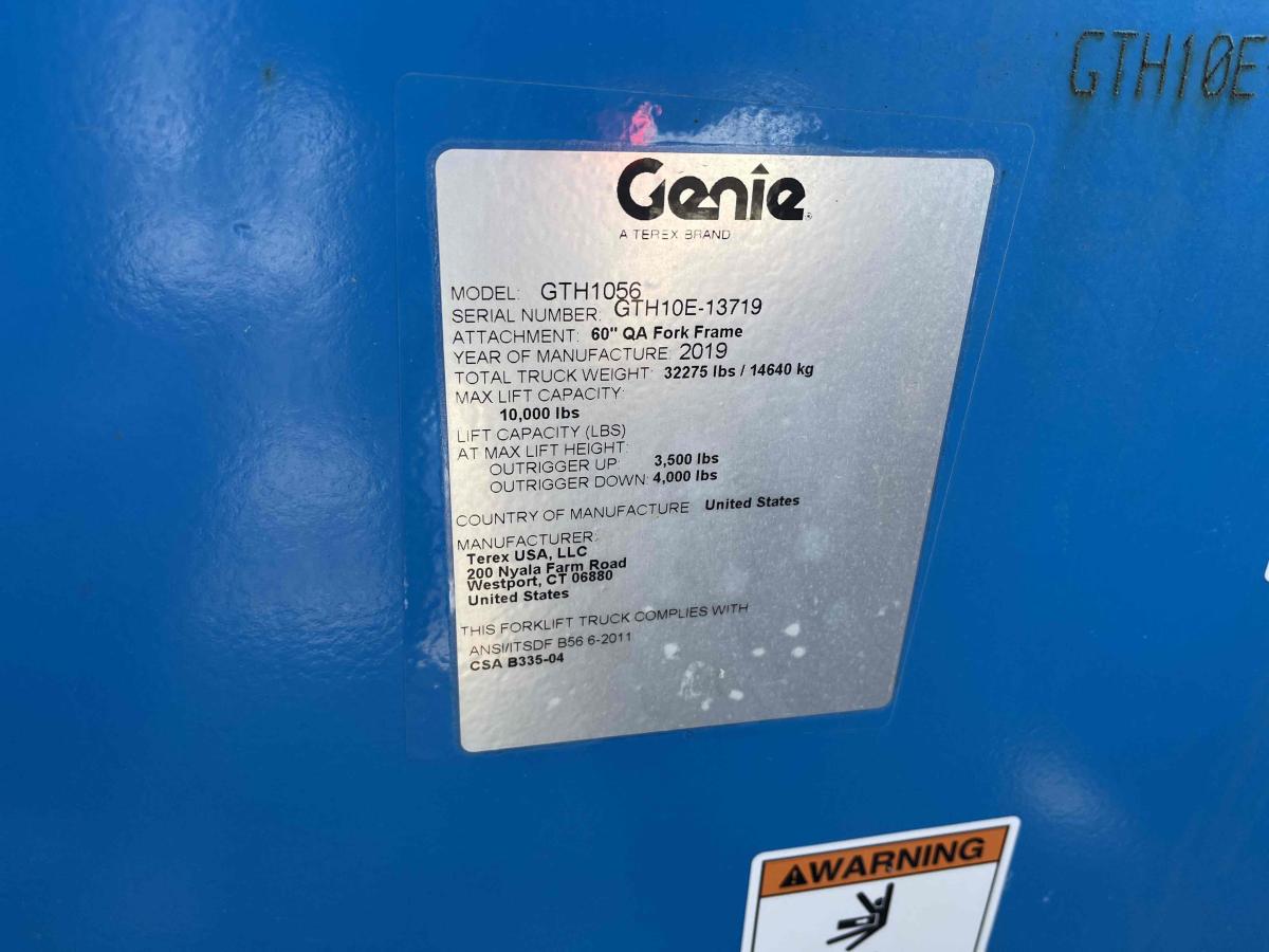 2019 Genie GTH-1056-5