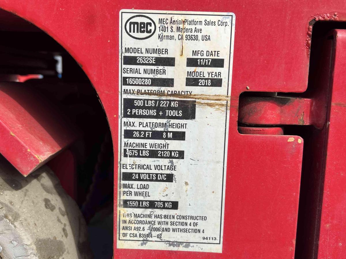 2018 MEC 2632SE