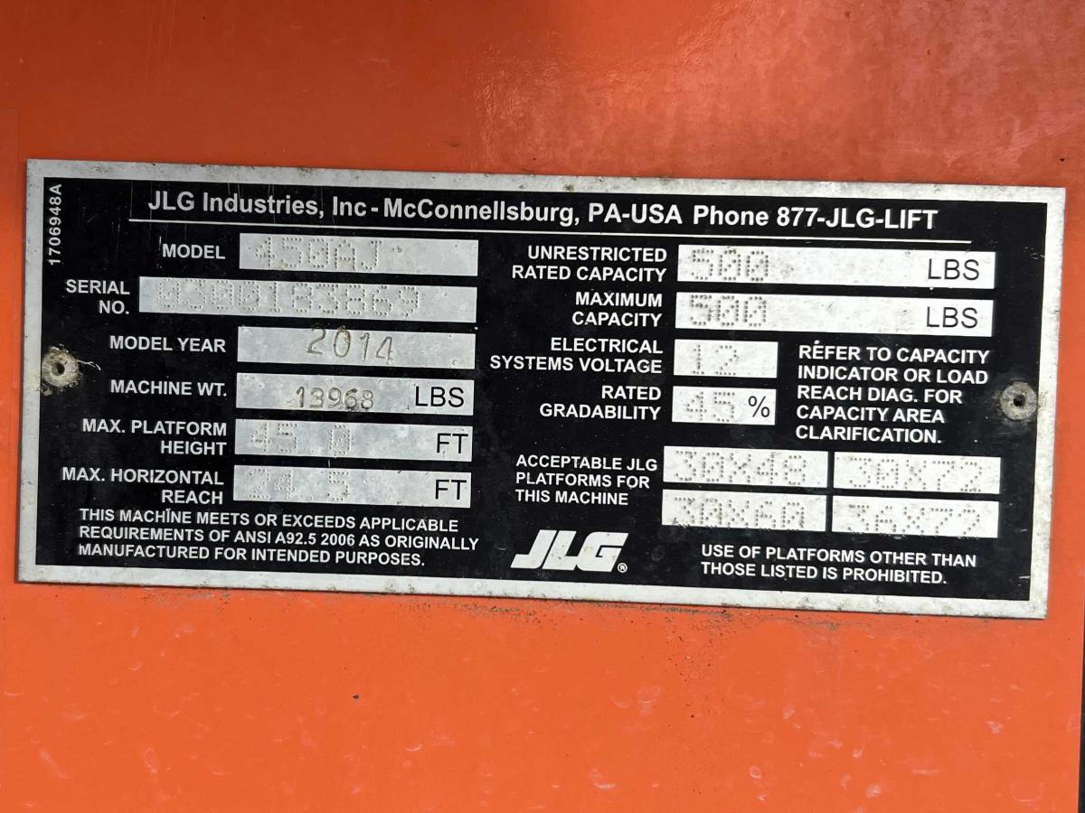 2014 JLG 450AJ
