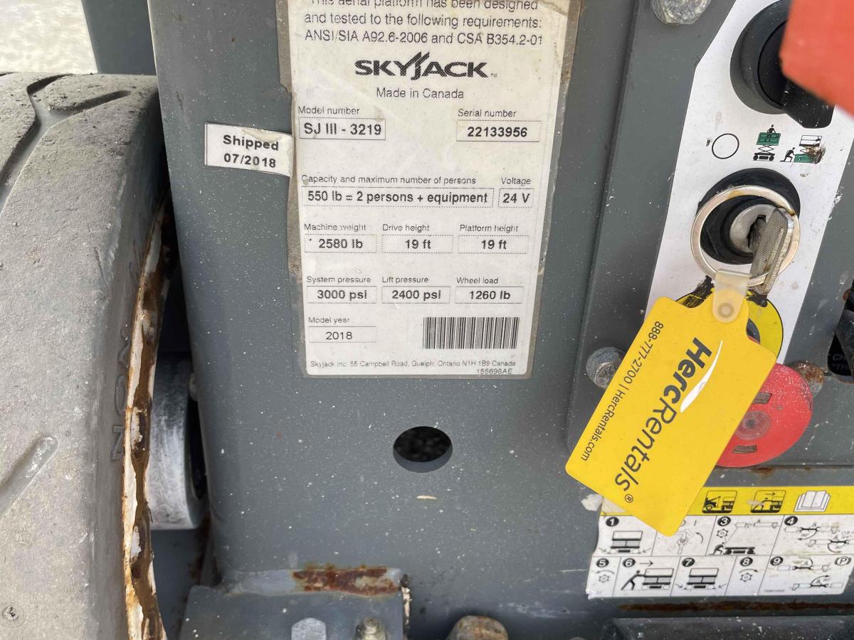 2018 Skyjack SJ3219