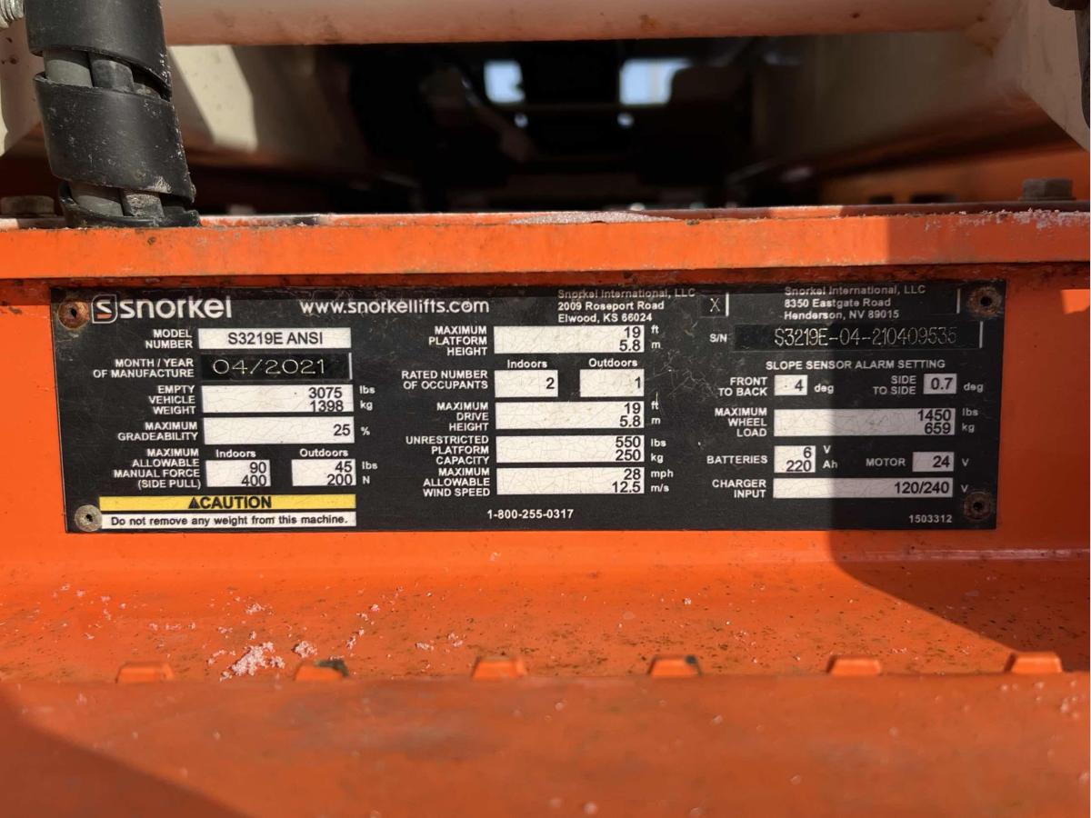 2021 Snorkel S3219E