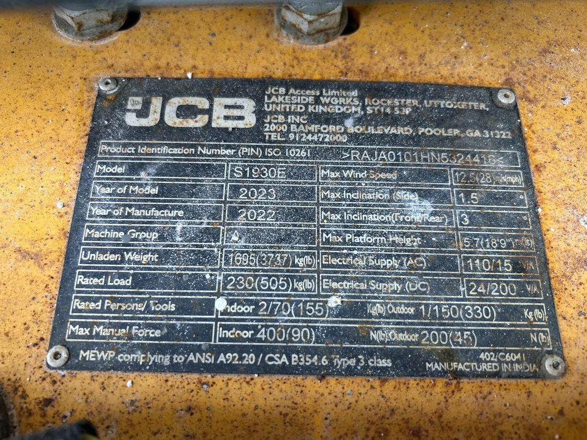 2023 JCB S1930E-11